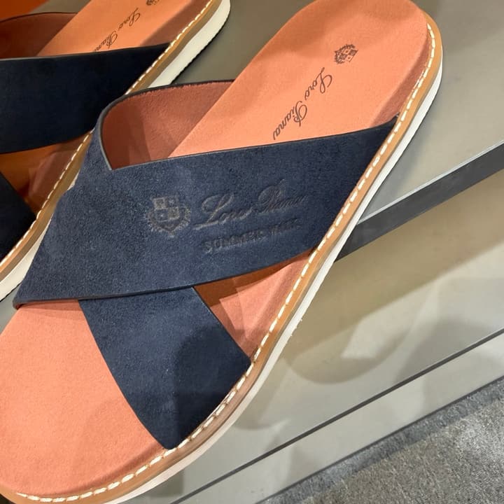 Loro Piana Summer Walk Crisscross Mules