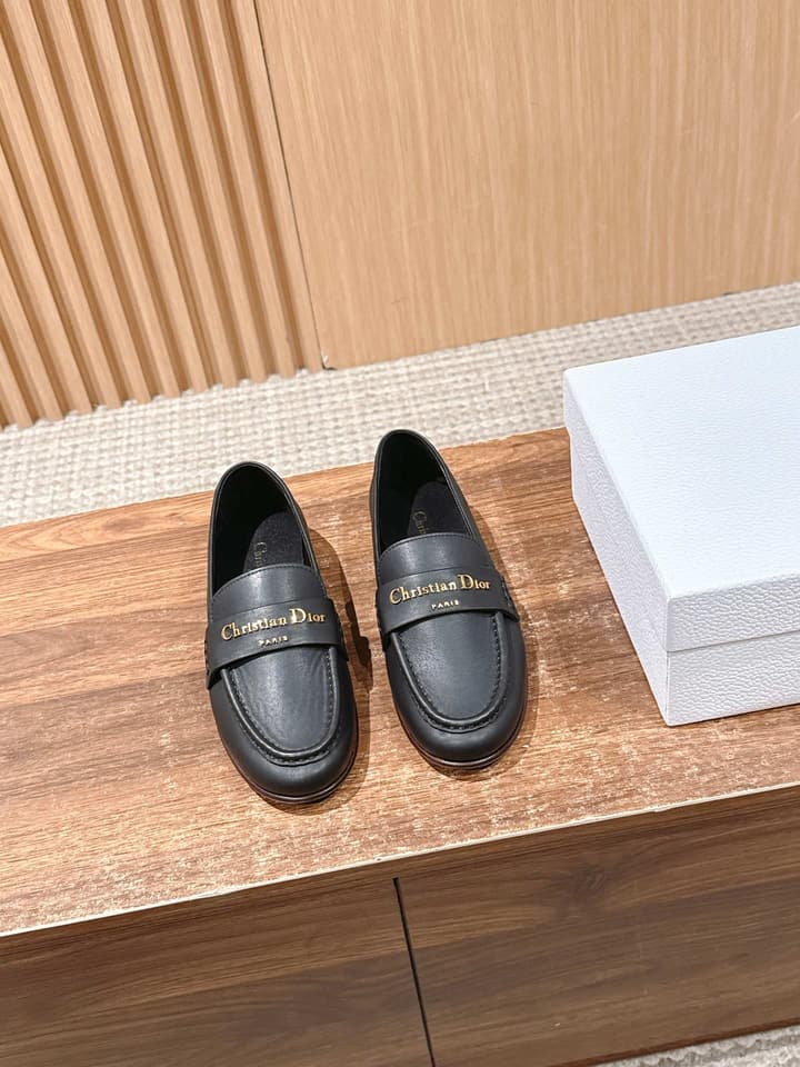 Dior My Dior Calfskin Slingback Heels – 2025SS in Black Leather