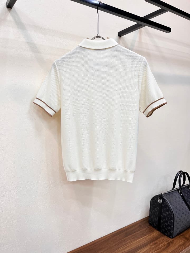 Zegna Minimalist Knit Polo Shirt – Spring/Summer Collection – 2026SS in Black