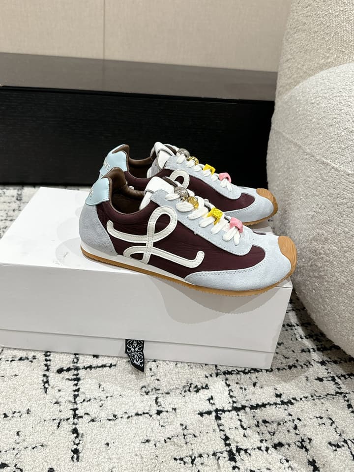 Loewe Ballet Runner 2.0 Unisex Sneakers – 2025 Collection in White And Light Blue