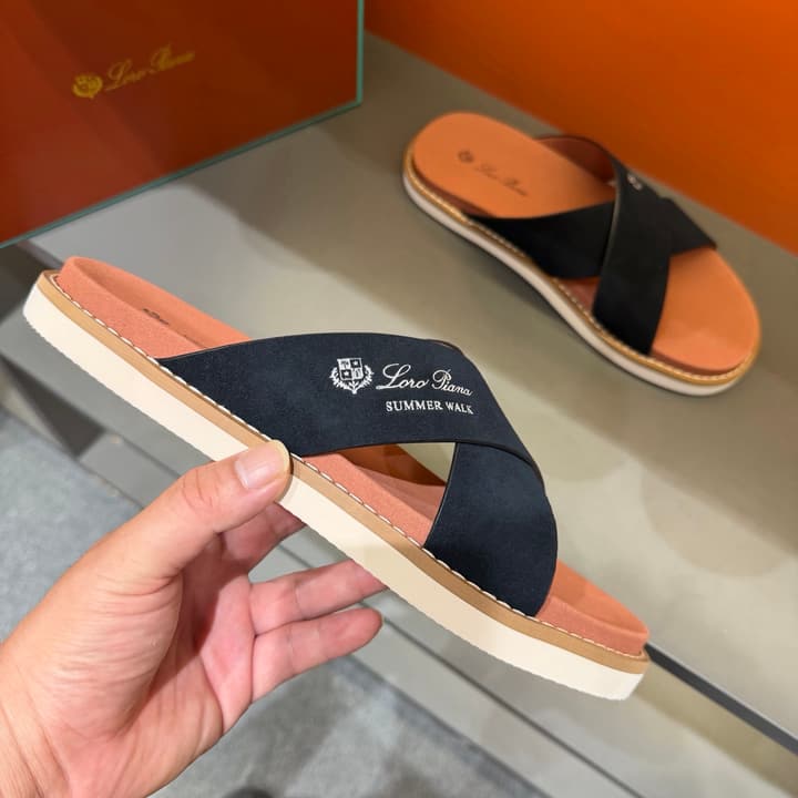 Loro Piana Summer Walk Crisscross Mules