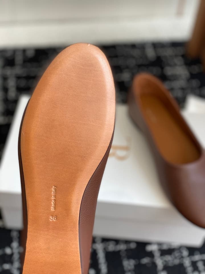 The Row Mary Jane Ballet Flats – 25SS Spring/Summer Collection in Charcoal