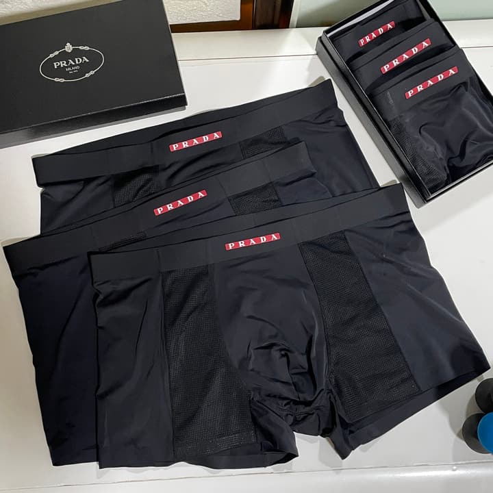 Prada Men's Ice Silk Seamless Underwear