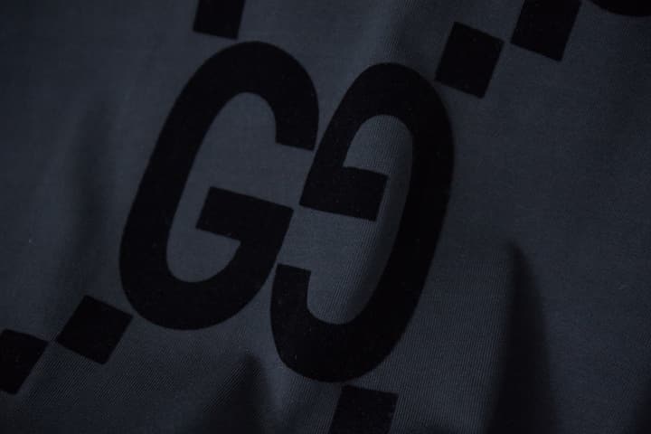 Gucci Double G Flocked Print T-Shirt – 26FW in Classic Black
