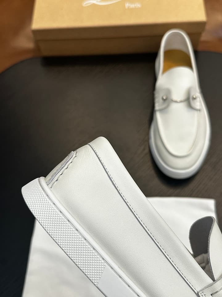 Christian Louboutin Men's Casual Sneakers in All White