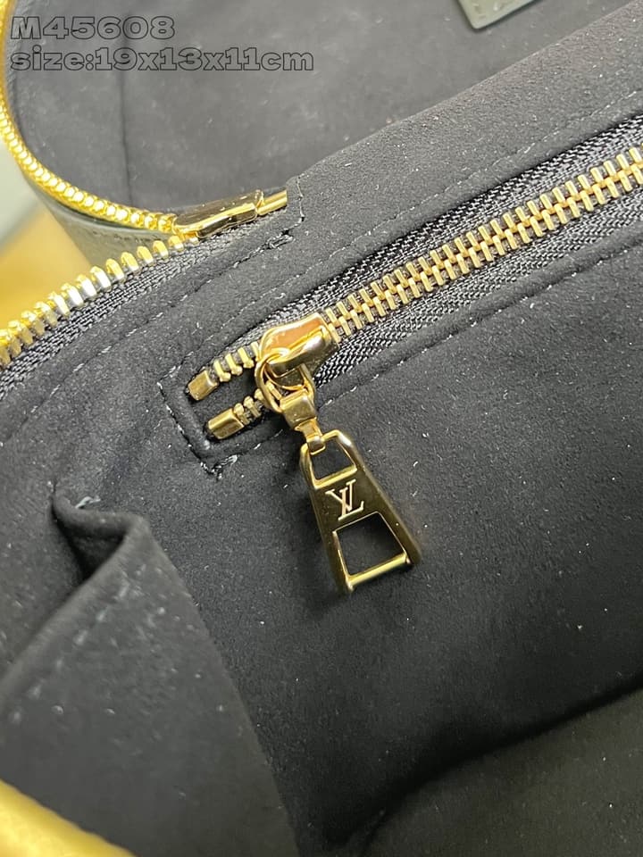 Louis Vuitton Vanity Small Handbag – Giant Monogram Embossed in Black