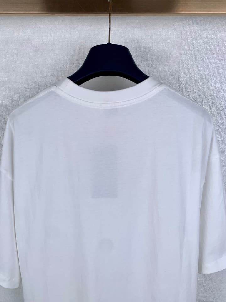 Saint Laurent Simple Logo Patch T-Shirt in Black