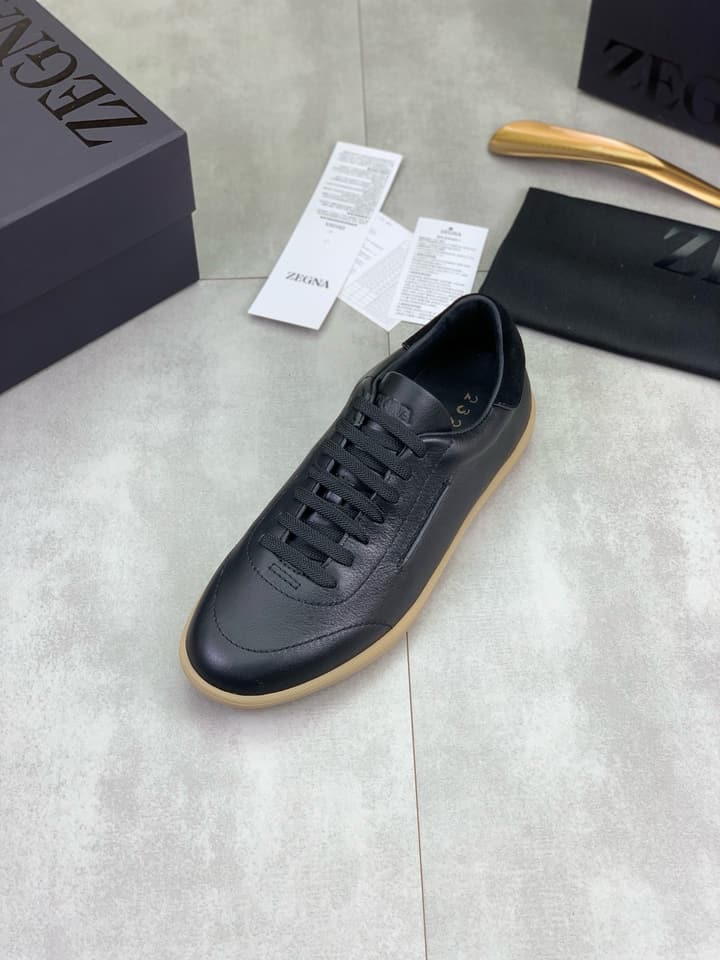 Zegna 232 Suede Calfskin Sneakers