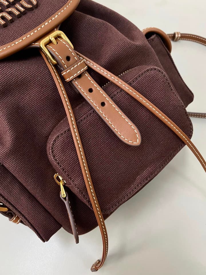 Miu Miu Canvas Backpack