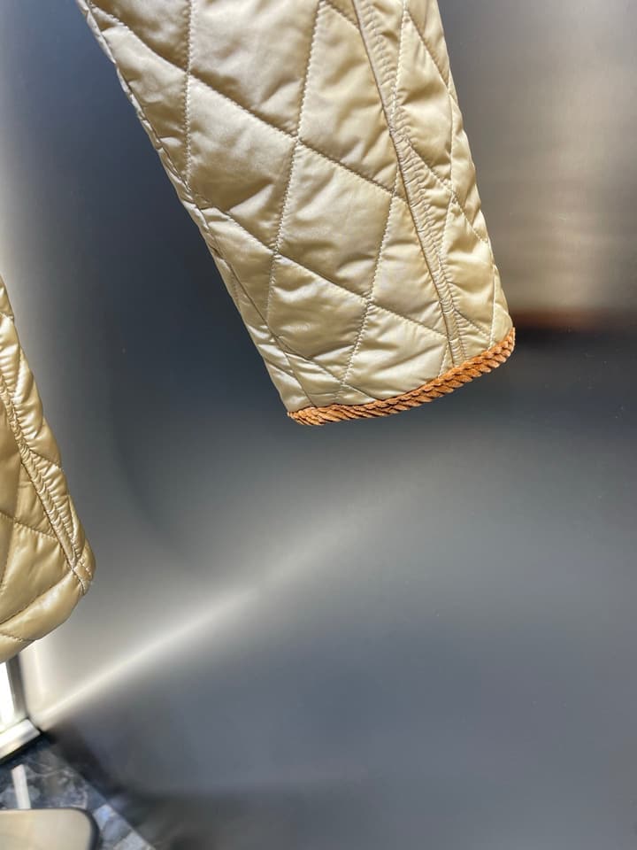 Burberry Classic Quilted Jacket in Beige