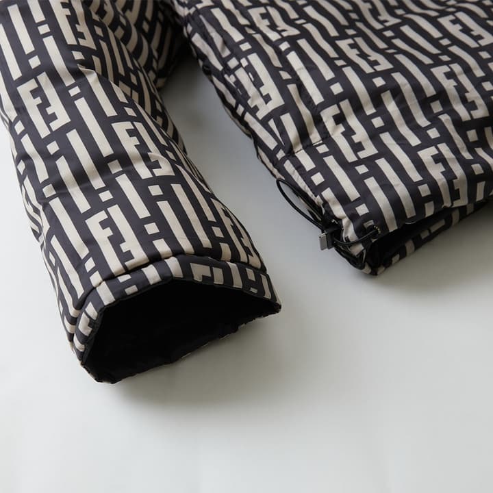 Fendi Reversible Down Jacket in Ff Stripes Pattern