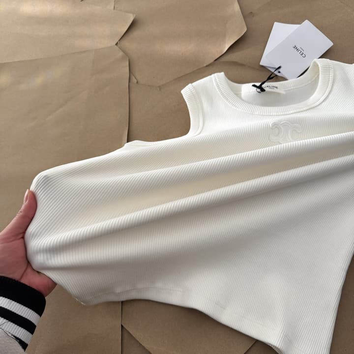 Celine Embroidered Crewneck Vest – 25SS