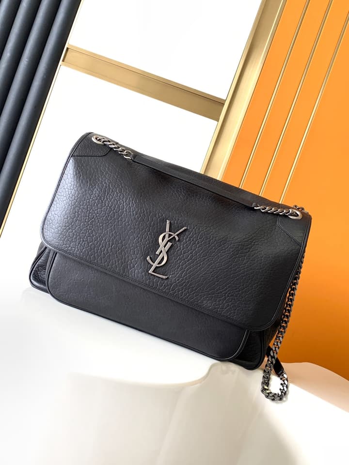 Saint Laurent Niki Oversized Flap Bag in Gold