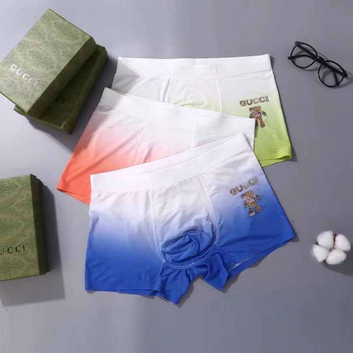 Gucci Men's Ice Silk Seamless Underwear Set