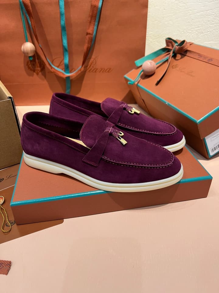 Loro Piana My Charms Suede Mules