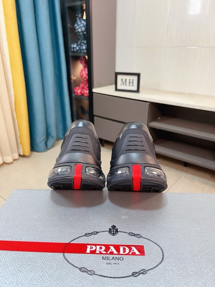 Prada Men's Air Cushion Mesh Sneakers