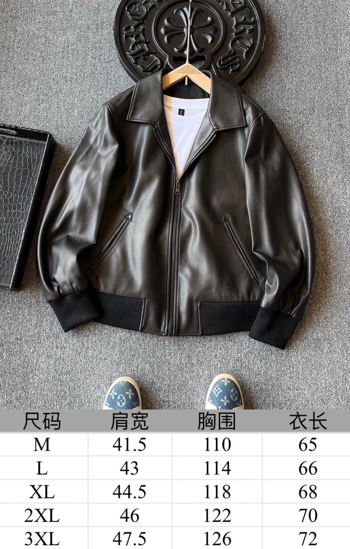 Zegna Padded Sheepskin Collared Leather Jacket in Dark Espresso Leather