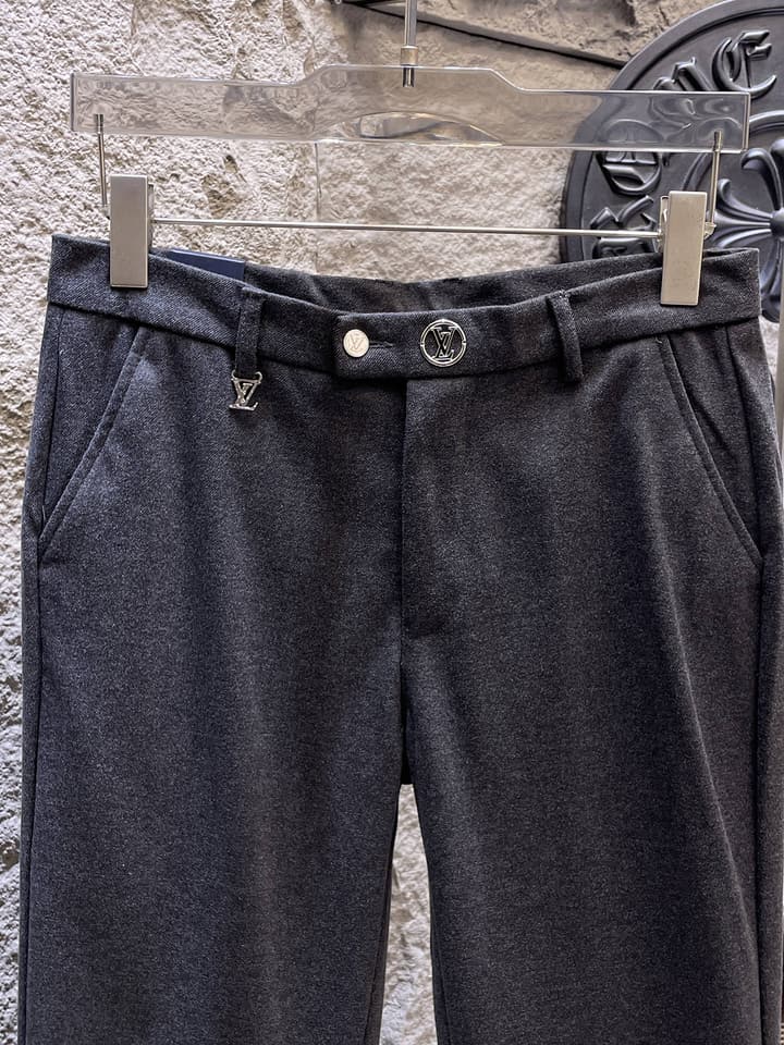 Louis Vuitton Wool Blend Dress Trousers – Autumn/Winter Collection in Black
