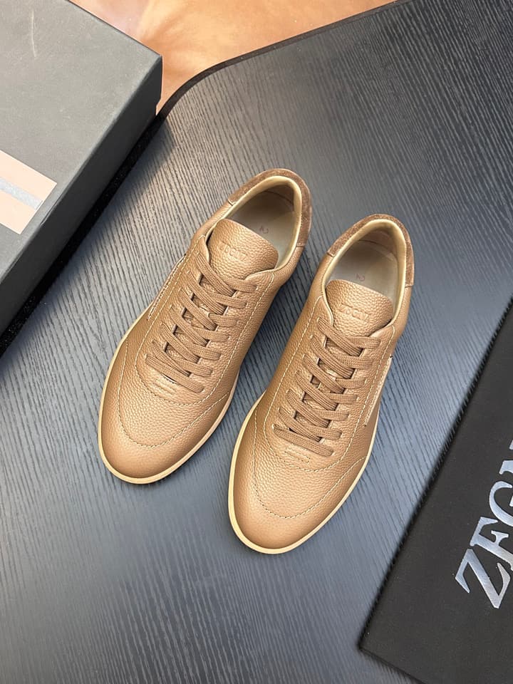 Zegna Old Money Suede Casual Sneakers