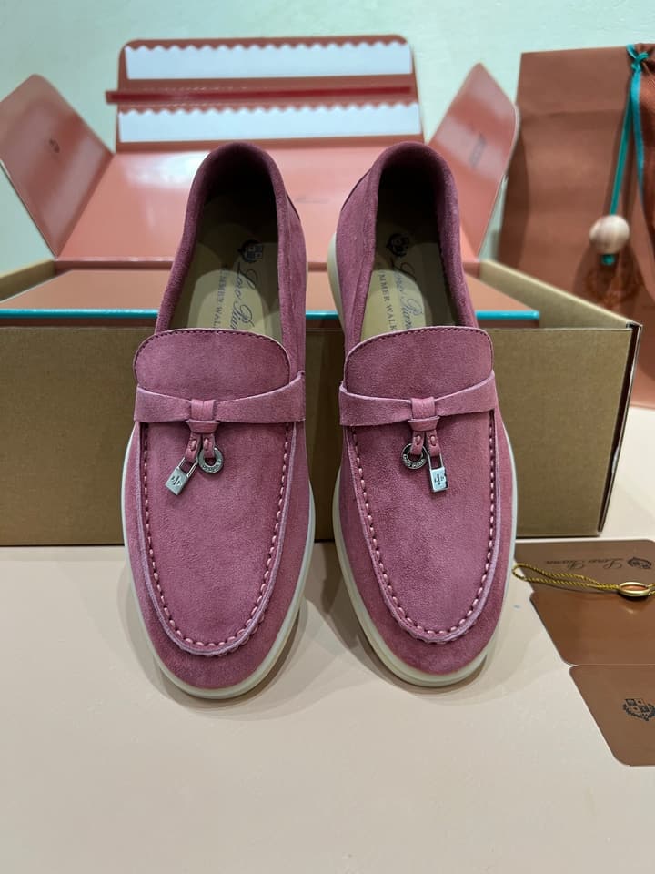 Loro Piana My Charms Suede Mules