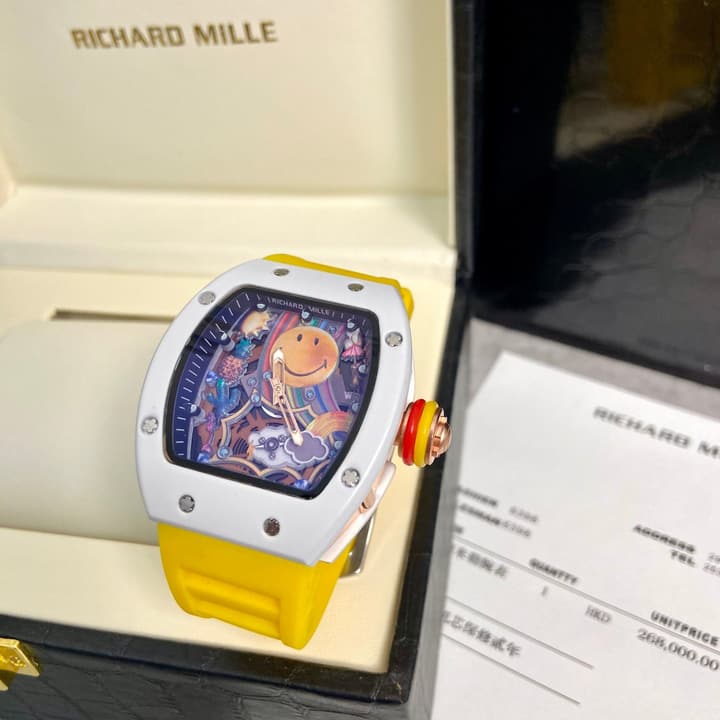 Richard Mille RM 88 Automatic Tourbillon Smiley Watch in Matte Black