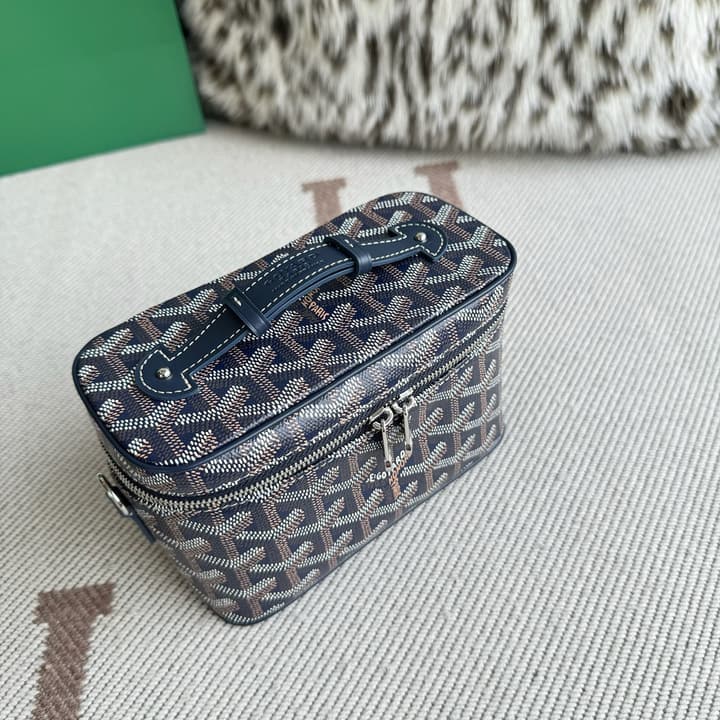 Goyard Muse Mini Vanity Case in Bright Orange Goyardine