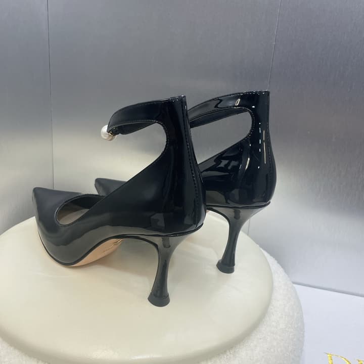 Dior J'ADIOR Jolie Pearl Pointed-Toe Pumps – 2024 Spring/Summer Collection in Glossy Black