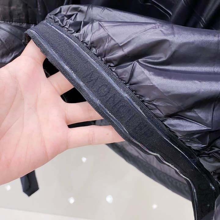 Moncler Grenoble Morgins Shearling Puffer Jacket in Black Technical Down Jacket