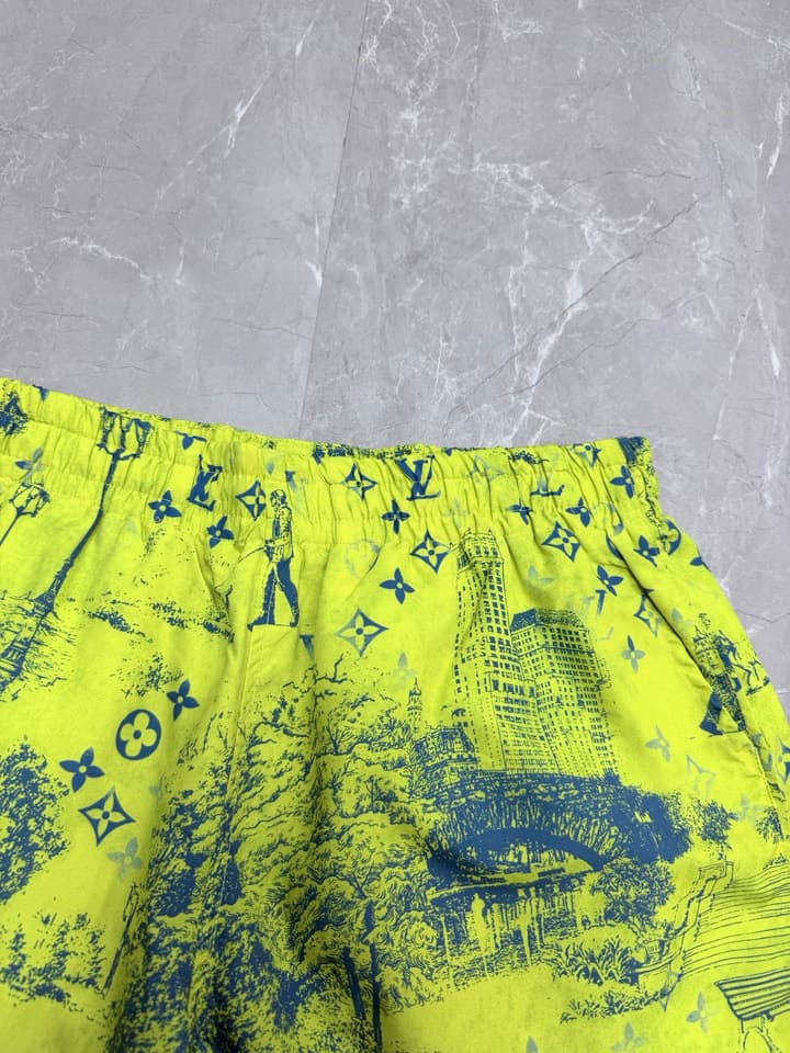 Louis Vuitton Monogram City Walk Swim Trunks – 2026 in Neon Yellow