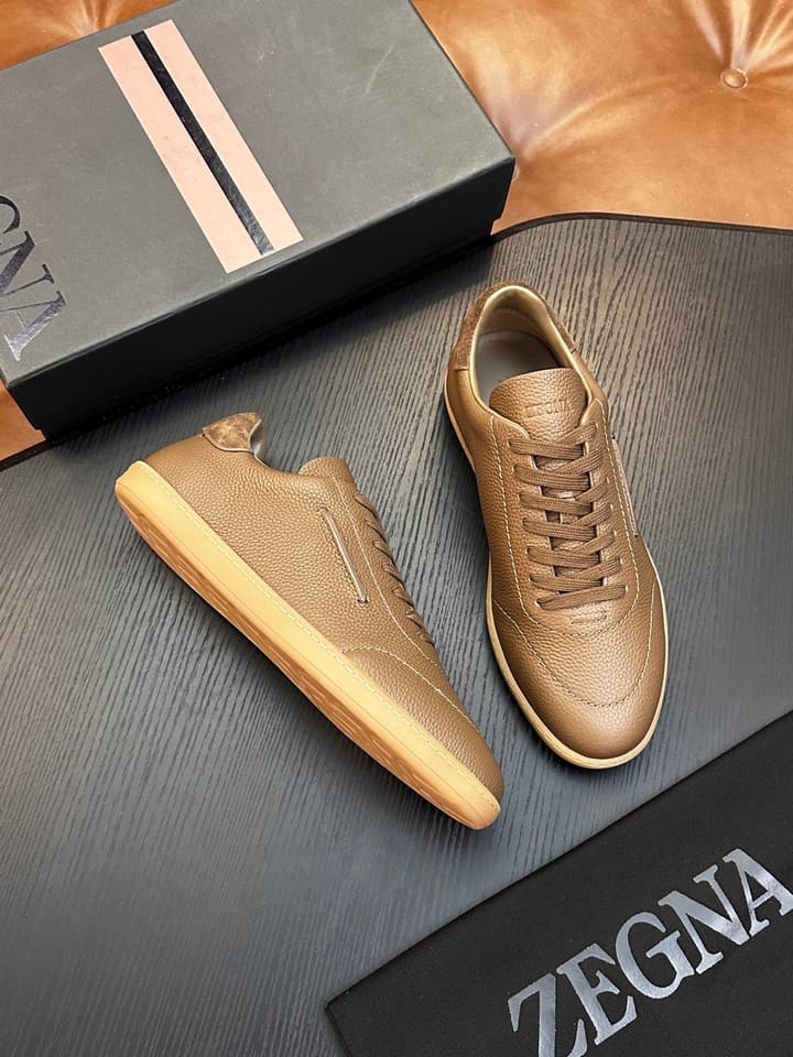 Zegna Old Money Suede Casual Sneakers