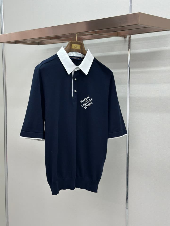 Louis Vuitton Knit Polo Shirt in Classic White