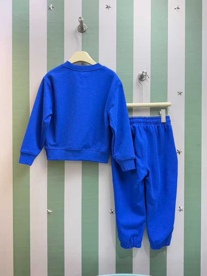 Burberry Kids Round Neck Sweatshirt Set – Kids Collection – 2025FW in Royal Blue Set
