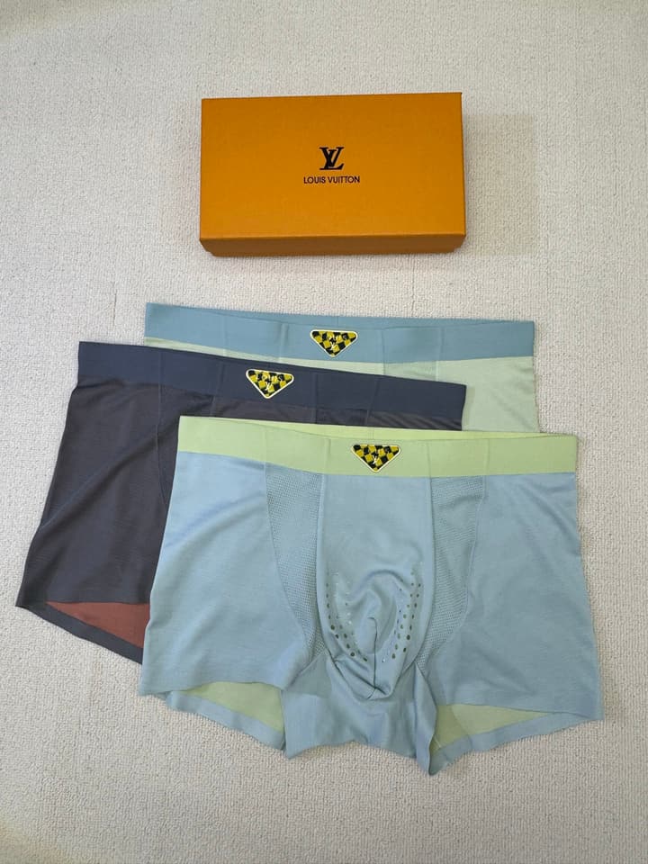 Louis Vuitton Men's Ice Silk Seamless Underwear 3-Pack