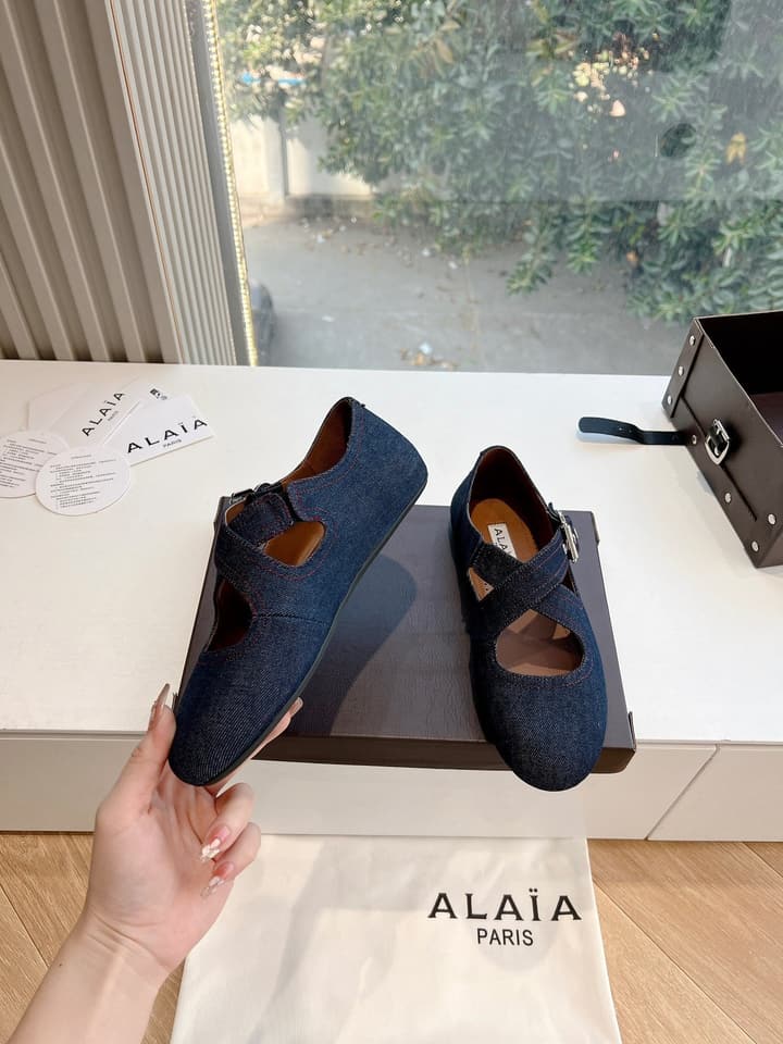 Alaïa French Ballet Flats – 2025SS