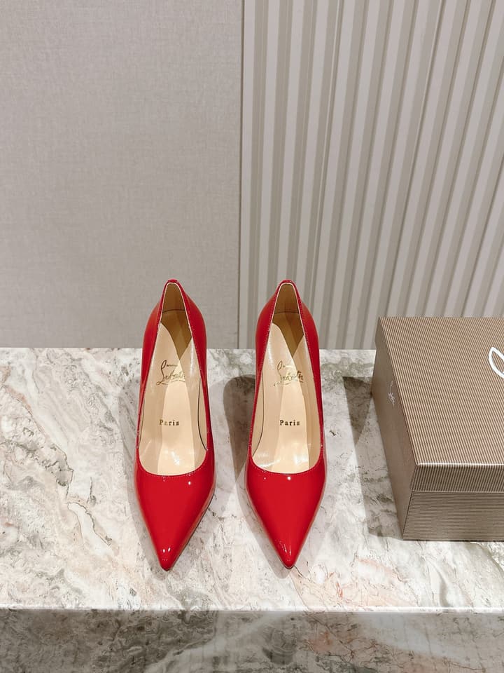Christian Louboutin Platform Heeled Sandals – 2025 SS Show Model in Black Suede