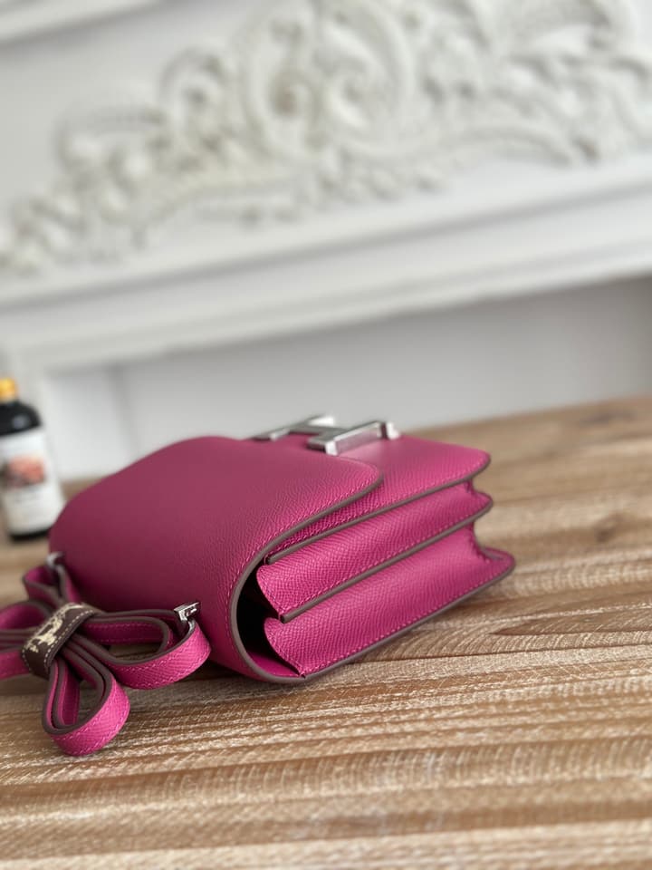 Hermès Constance Bag – Rose Purple Epsom Leather in Pink With Gold Hardware