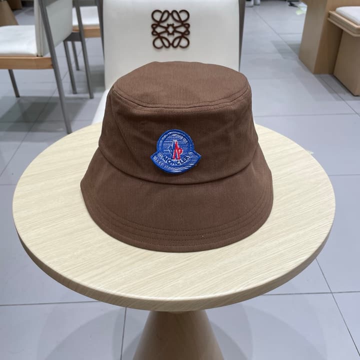 Moncler 2025 Autumn Bucket Hat in Black
