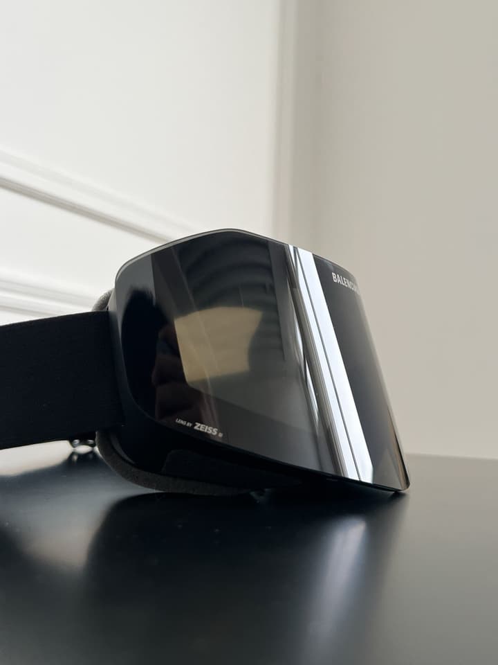 Balenciaga Black Ski Goggles in Black Goggles