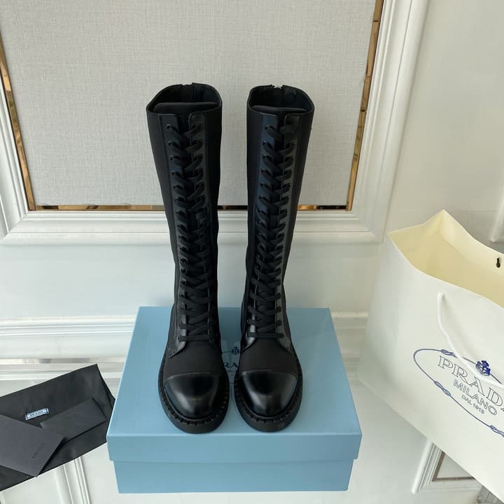 Prada Runway Knee-High Boots – 2023 Collection