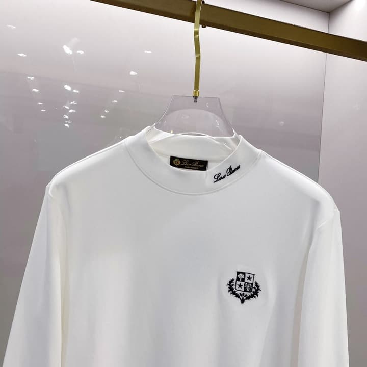 Loro Piana Fashion Casual Long Sleeve T-Shirt – Early Autumn New Counter Style in Classic Black