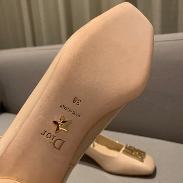 Dior Miss Dior Patent Leather Pumps – 24FW in Nude Patent Leather