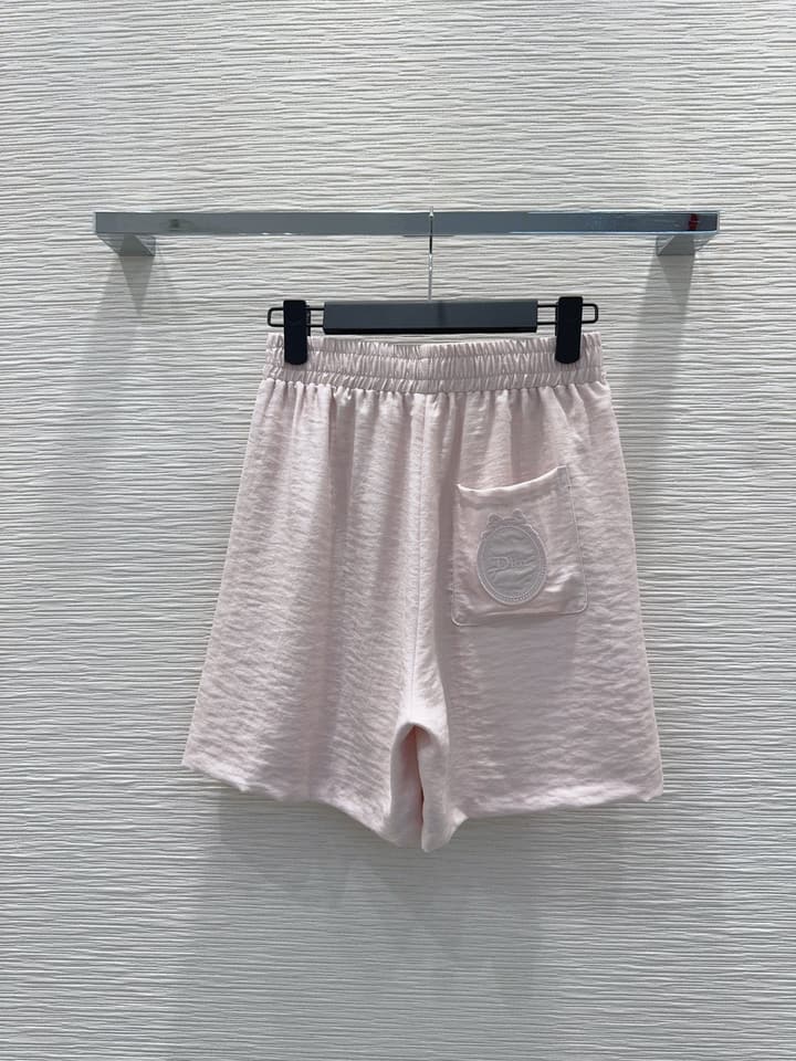 Dior Embroidered Logo Pocket Shirt Set in Pink