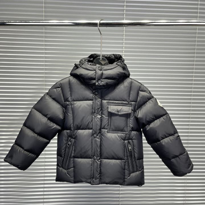 Moncler Detachable Hood Puffer Jacket – 25 Collection – Kids Collection in Black Puffer Jacket