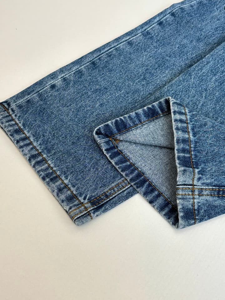 Loewe Anagram Embroidered Washed Distressed Jeans in Washed Black