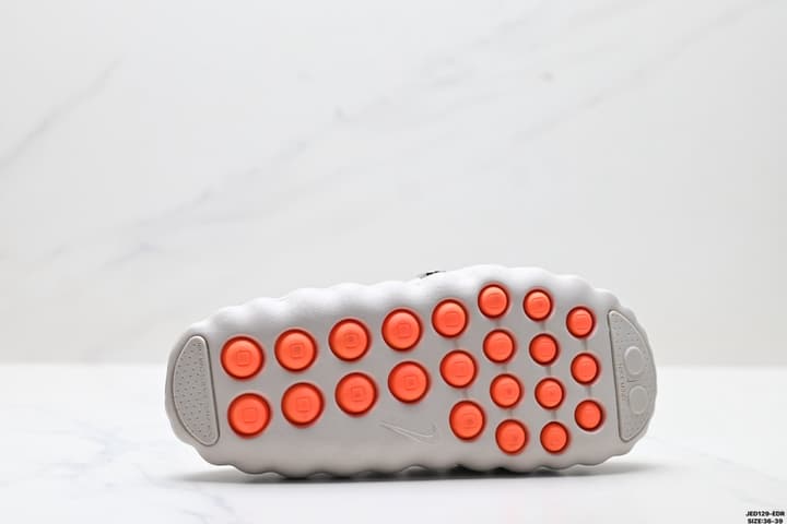 Nike Mind 001 Recovery Slide in Light Grey And Peach