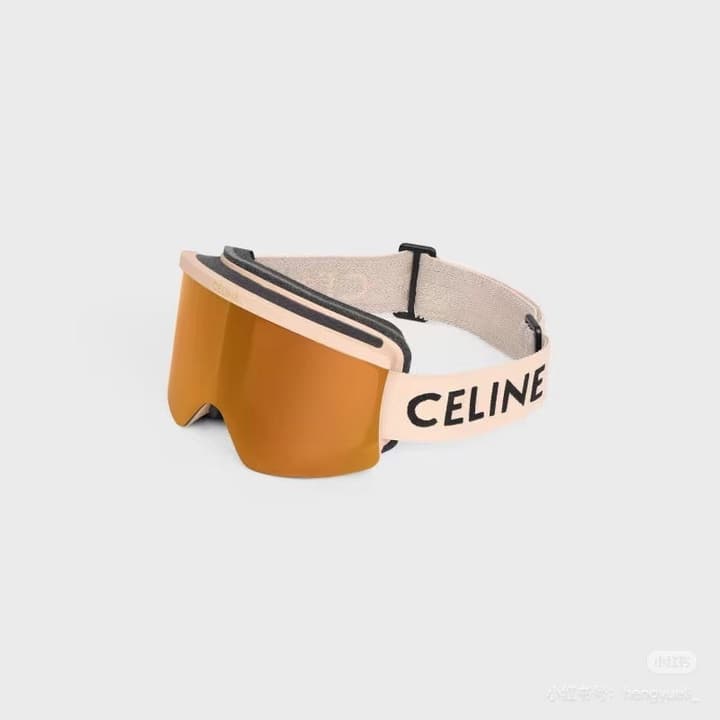 Celine Ski Goggles in Black Frame With Black Strap