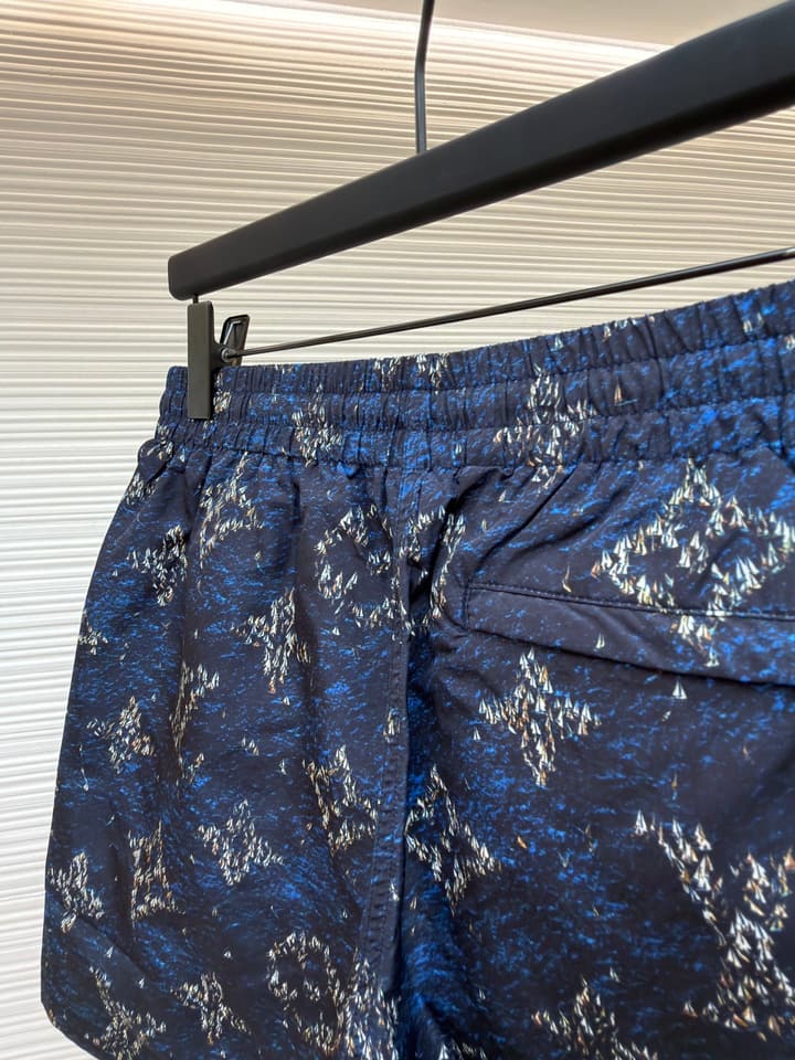 Louis Vuitton Monogram Beach Drawstring Shorts in Blue
