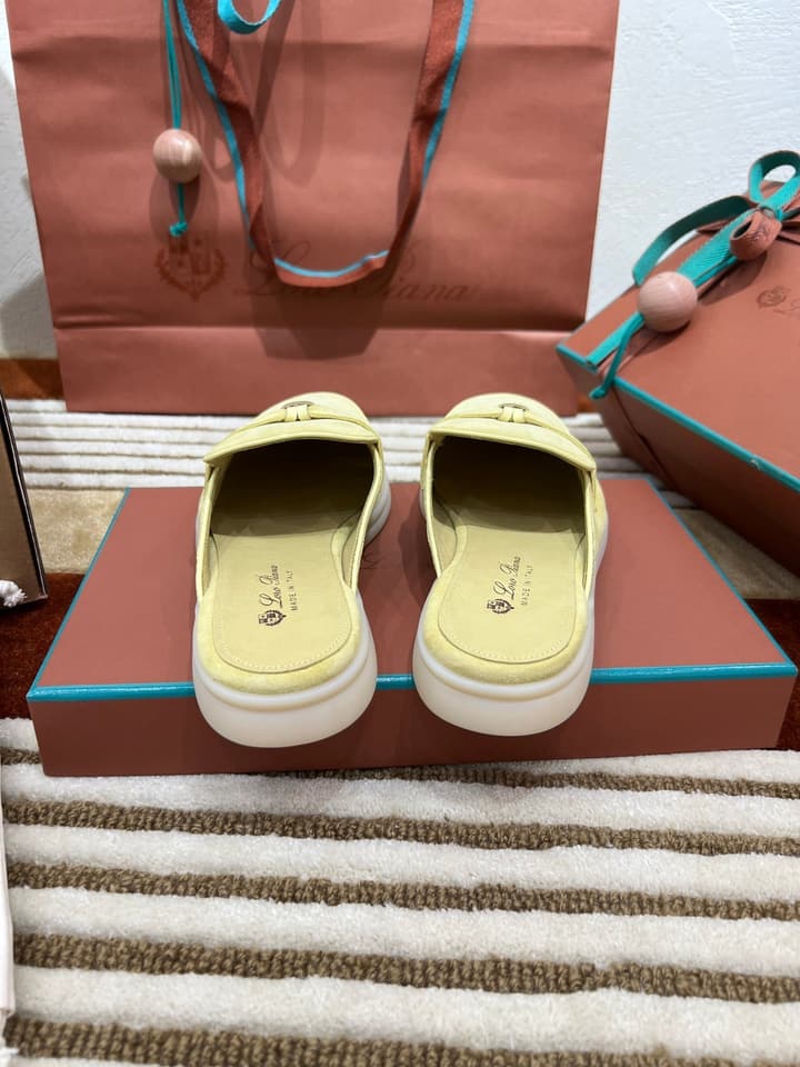 Loro Piana Women's Mules in Aqua Blue Suede