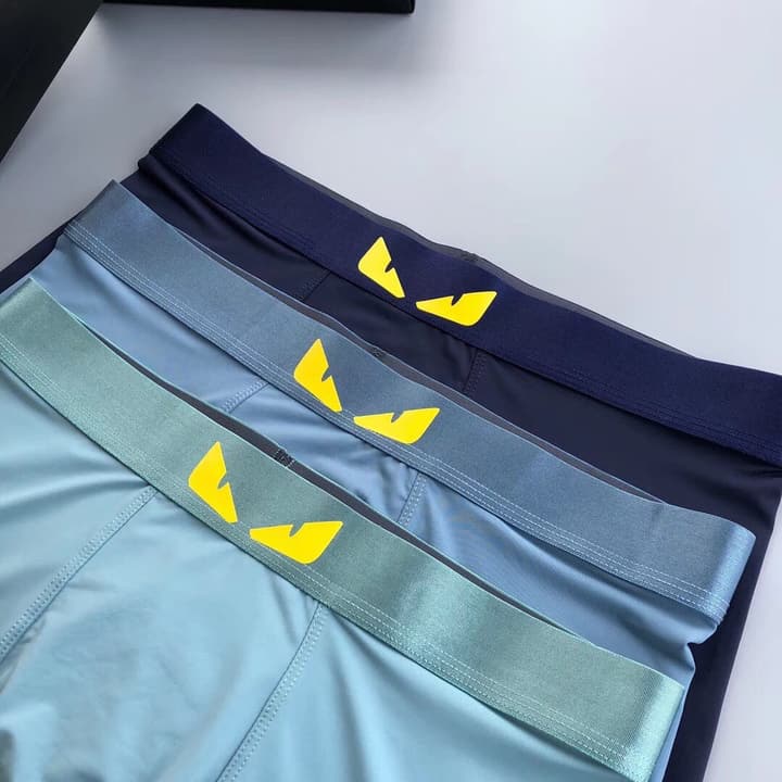 Fendi Monster Eyes Ice Silk Underwear Set