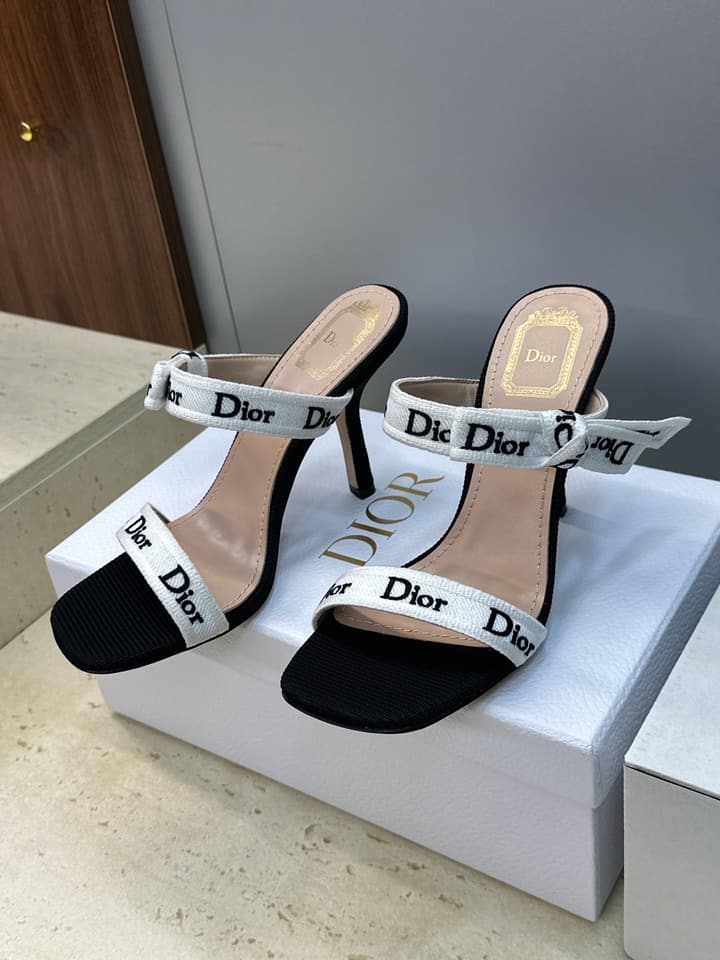 Dior J'Adior Dentelle Jelly Bow Pumps – 2026 Early Spring Collection in Black High Heel